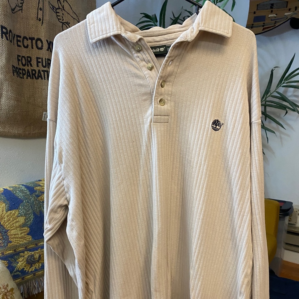 Timberland Textured Polo Long-sleeve